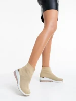 Дамски Спортни Обувки бежови от текстилен материал Maren