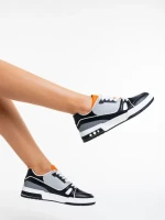 Дамски Спортни Обувки черни от еко кожа Mariapia