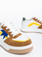 Дамски спортни обувки камел от еко кожа Anuja