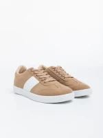 Мъжки спортни обувки бежови от еко кожа Lyndon