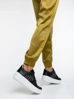 Дамски спортни обувки черни от еко кожа Doroteya