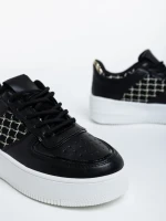 Дамски спортни обувки черни от еко кожа Doroteya