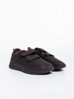 Мъжки спортни обувки кафяви от еко кожа Tristian