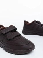 Мъжки спортни обувки кафяви от еко кожа Tristian