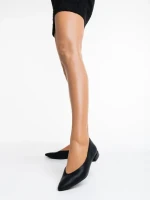 Дамски балерини черни от еко кожа Ilinka