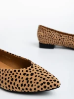 Дамски балерини леопард от текстилен материал Ilinka