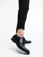 Всекидневни дамски обувки черни от естествена кожа Adiel