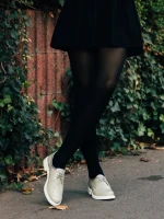 Всекидневни дамски обувки бежови от лачена естествена кожа Estebana