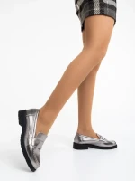 Дамски мокасини сиви от еко кожа Yadra