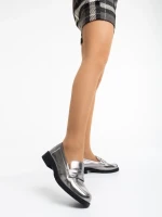 Дамски мокасини сиви от еко кожа Yadra