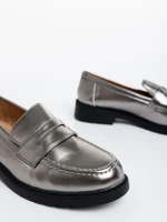 Дамски мокасини сиви от еко кожа Yadra