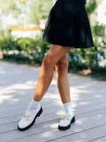 Дамски мокасини бежови светло от еко кожа Nanette