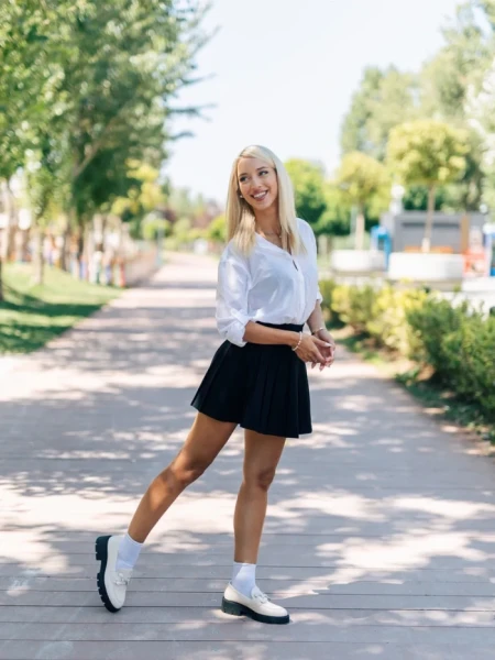 Дамски мокасини бежови светло от еко кожа Nanette