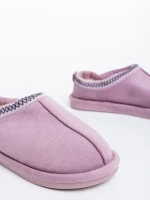 Дамски чехли лилави от текстилен материал Pranvera