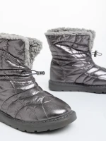 Дамски чизми сиви от текстилен материал Louella