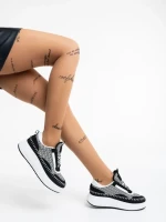 Дамски спортни обувки черни от текстилен материал Maelle