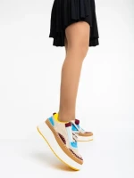 Дамски спортни обувки камел от текстилен материал Josalyn