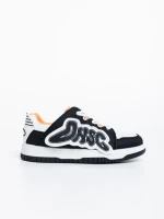 Дамски спортни обувки бели с черно от еко кожа Azurine