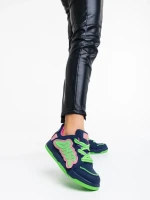 Дамски спортни обувки сини от еко кожа Azurine