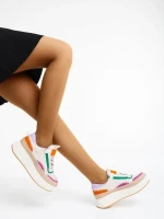 Дамски спортни обувки бежови от текстилен материал Josalyn