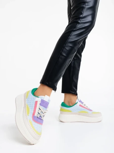 Дамски спортни обувки сини от текстилен материал Josalyn