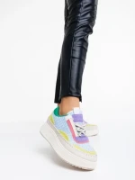 Дамски спортни обувки сини от текстилен материал Josalyn