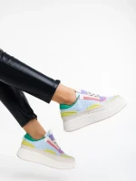 Дамски спортни обувки сини от текстилен материал Josalyn