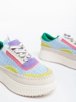 Дамски спортни обувки сини от текстилен материал Josalyn