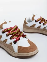 Дамски спортни обувки  бежови от екологична кожа Ardala