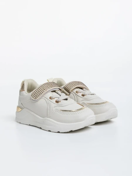 Детски бежови спортни обувки  от екологична кожа Dericka