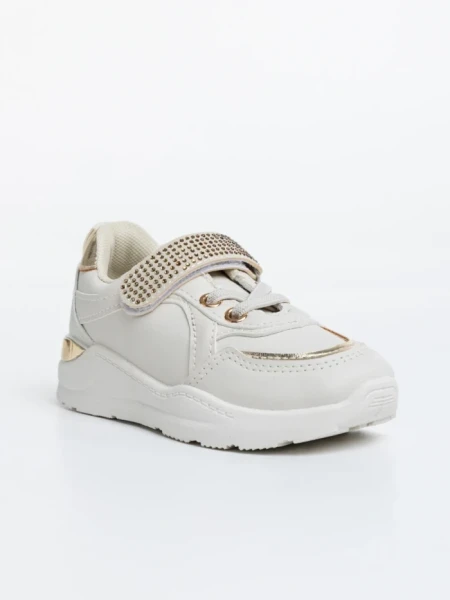 Детски бежови спортни обувки  от екологична кожа Dericka