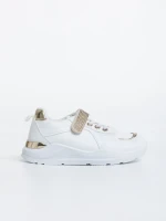 Детски спортни обувки бели от екологична кожа Idalis