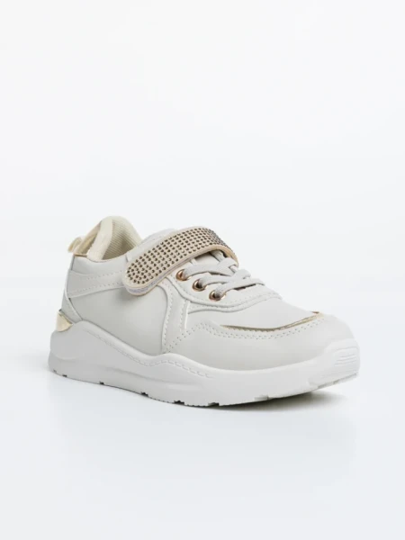 Детски  спортни обувки бежови от екологична кожа Idalis