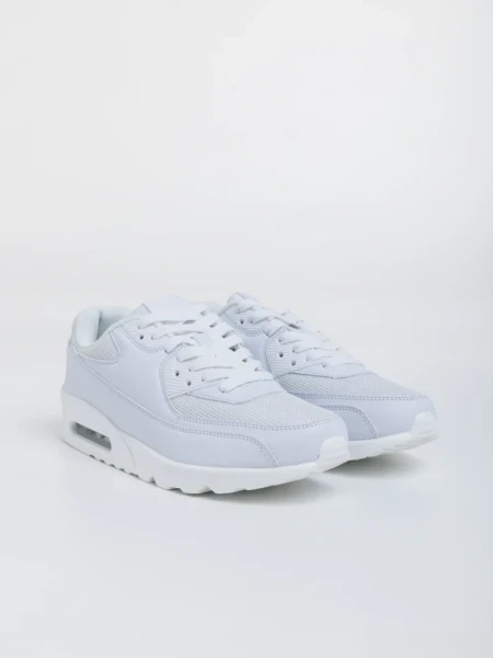 Мъжки спортни обувки бели от екологична кожа Bram