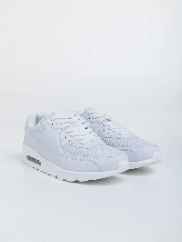 Мъжки спортни обувки бели от екологична кожа Bram