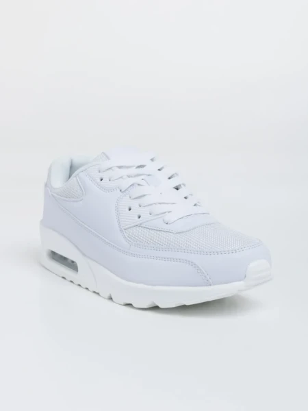 Мъжки спортни обувки бели от екологична кожа Bram