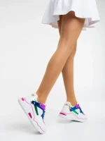 Дамски  спортни обувки сини  от екологична кожа Kamea