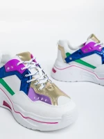 Дамски  спортни обувки сини  от екологична кожа Kamea