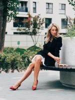 Дамски  обувки с  ток сиви  от текстилен  материал Tacey