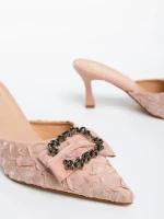 Дамски чехли  от текстилен  материал Treasa