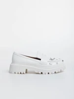 Дамски мокасини бели от екологична кожа  Meridel