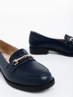 Дамски мокасини сини от екологична кожа Nicia