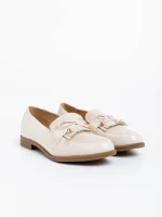 Дамски  мокасини бежови от екологична кожа Jevi