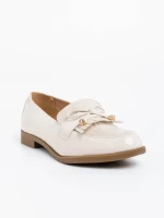 Дамски  мокасини бежови от екологична кожа Jevi