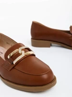 Дамски камилски мокасини от екологична кожа Sveva