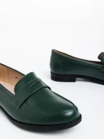Дамски мокасини зелени от екологична кожа Taylar
