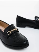 Дамски мокасини черни от екологична кожа Donielle