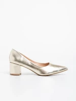 Дамски  обувки златисти  от екологична кожа Каz