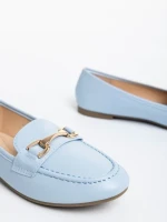 Дамски мокасини сини   от екологична кожа Hallam