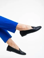 Дамски мокасини черни от екологична кожа Kaylin